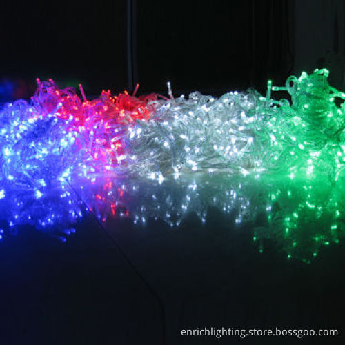 Connectable LED Fairy String Light, Blue Color, 10 Meters 100 Bulbs, AC 220/110V, IP44, 6W Power